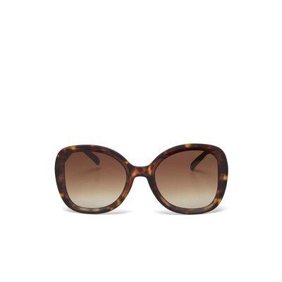 Óculos de sol GRINE OKKIA ANNA com armação em acetato padrão tartaruga Havana e lentes castanhas degradé polarizadas.