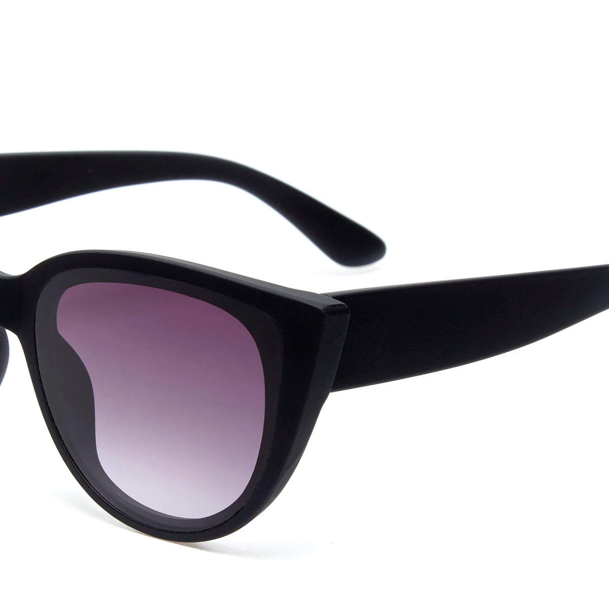 Óculos de sol GRINE OKKIA SILVIA com armação preta em acetato e lentes degradê polarizadas de estilo contemporâneo