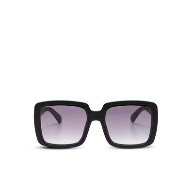 Óculos de sol GRINE OKKIA ALESSIA com armação preta em acetato e lentes degradé polarizadas com proteção UV400