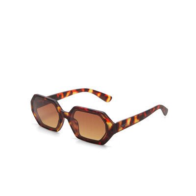 Óculos de sol GRINE OKKIA ANDREA com armação em acetato castanho padrão havana e lentes degradé polarizadas