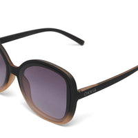 Óculos de sol GRINE OKKIA ANNA com armação preta e rosa em acetato e lentes escuras com proteção UV400