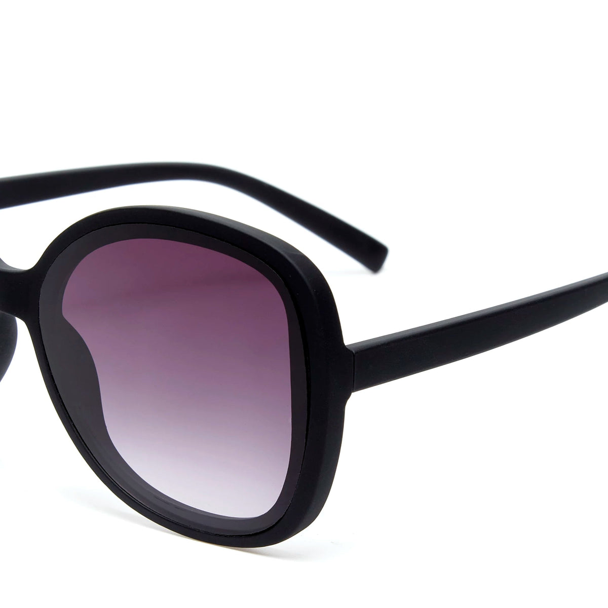 Óculos de sol GRINE OKKIA ANNA pretos com armação em acetato e lentes polarizadas com proteção UV400