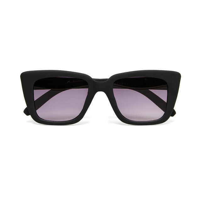 Óculos de sol GRINE OKKIA ELBA pretos com armação em acetato e lentes degradé polarizadas com proteção UV400