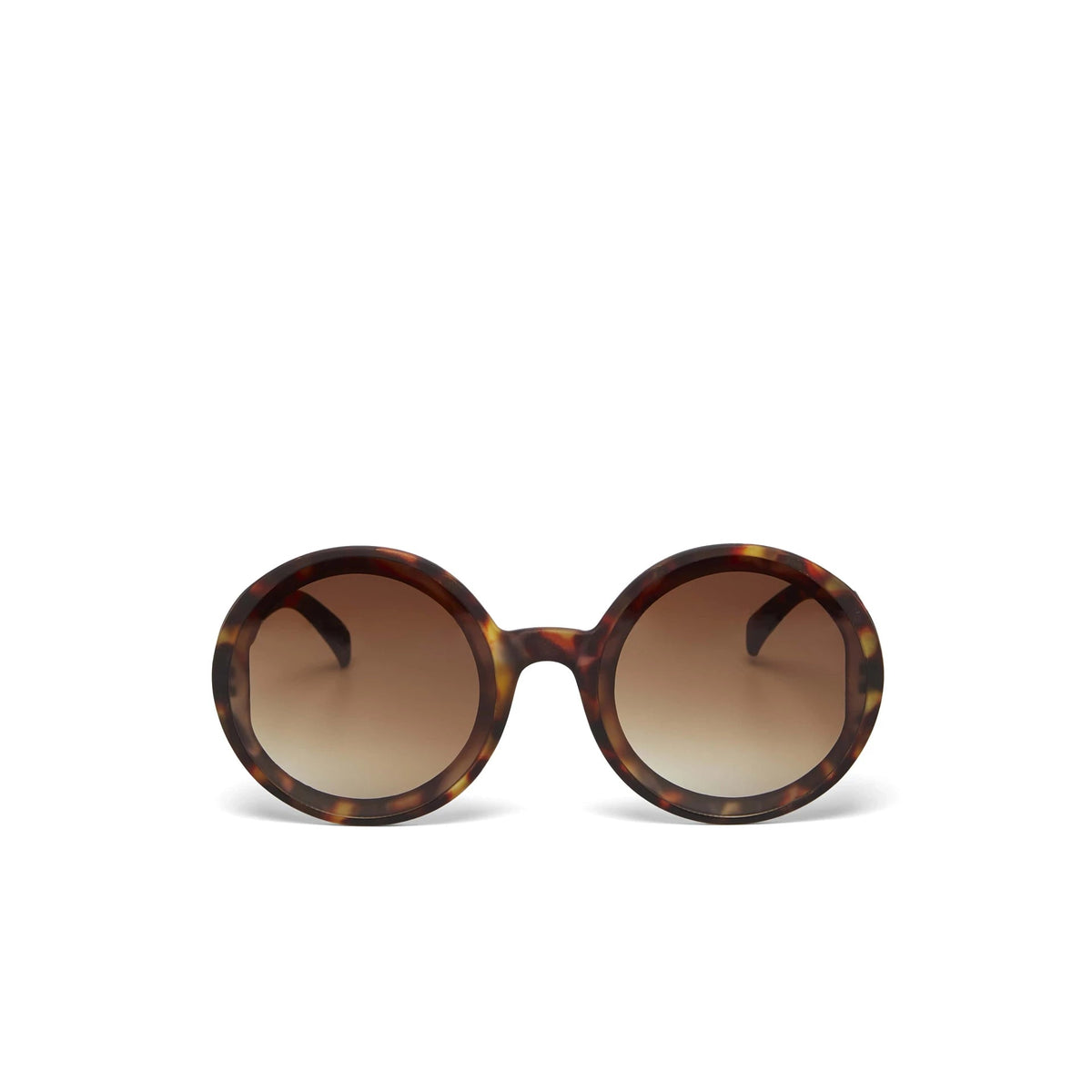 Óculos de sol GRINE OKKIA Monica redondos com armação tartaruga e lentes castanhas polarizadas com proteção UV400