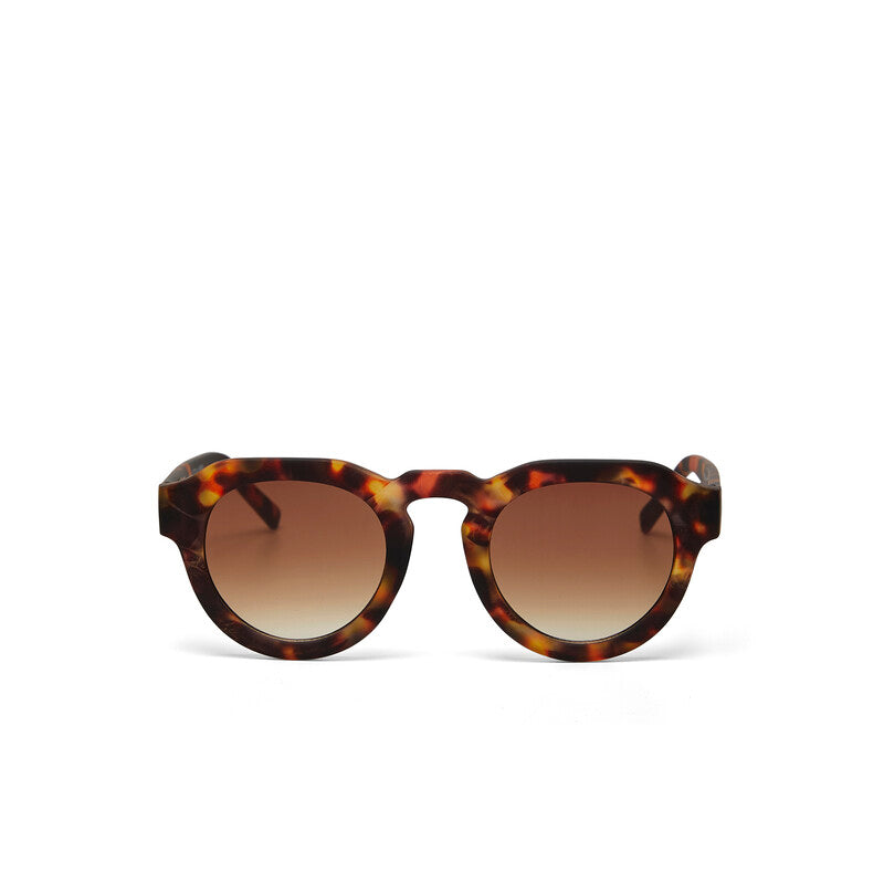 Óculos de sol GRINE OKKIA ZENO com armação em acetato padrão Havana e lentes castanhas polarizadas com proteção UV400