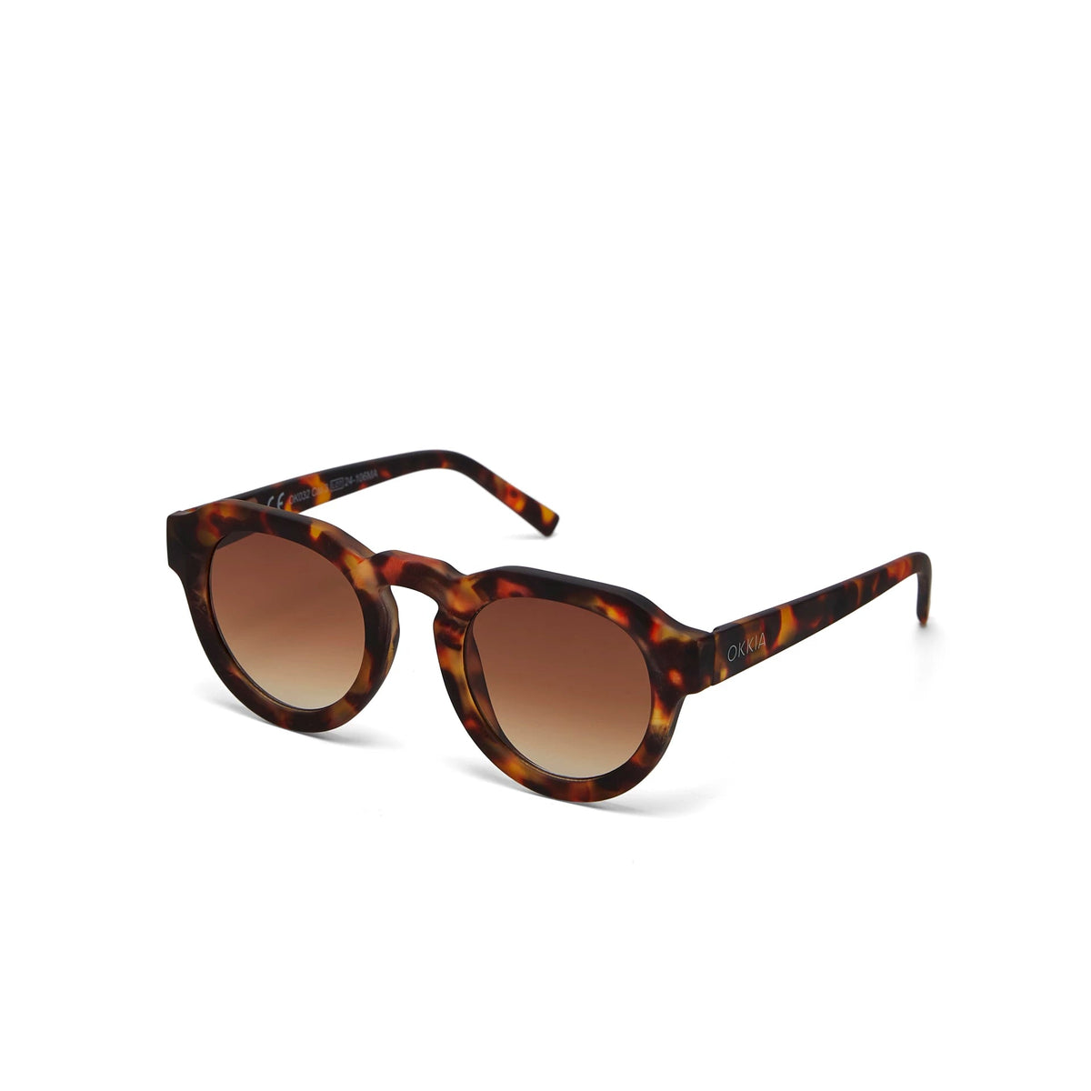 Óculos de sol GRINE OKKIA ZENO com armação em acetato padrão Havana e lentes castanhas polarizadas categoria 3.