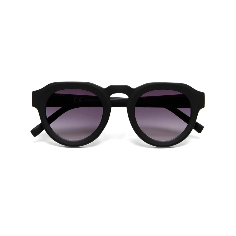 Óculos de sol GRINE OKKIA ZENO pretos com armação de acetato e lentes polarizadas categoria 3 com proteção UV400.