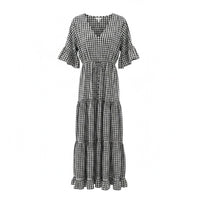 Vestido Comprido Vichy Élise - GRINE