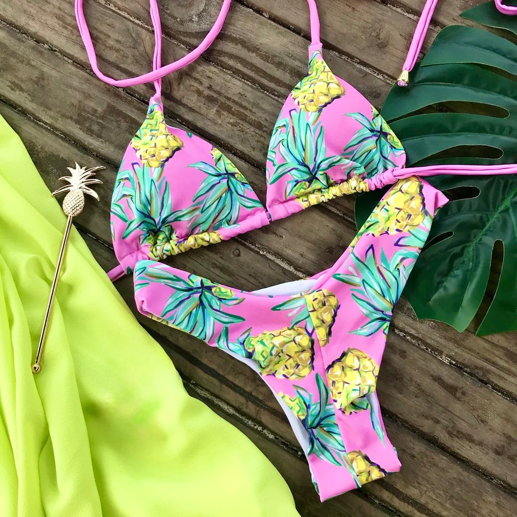 Biquíni Pineapple | Cortininha & Asa Delta | GRINE BEACHWEAR