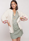 KIMONO LARGO CROCHET BEIGE | MELINA