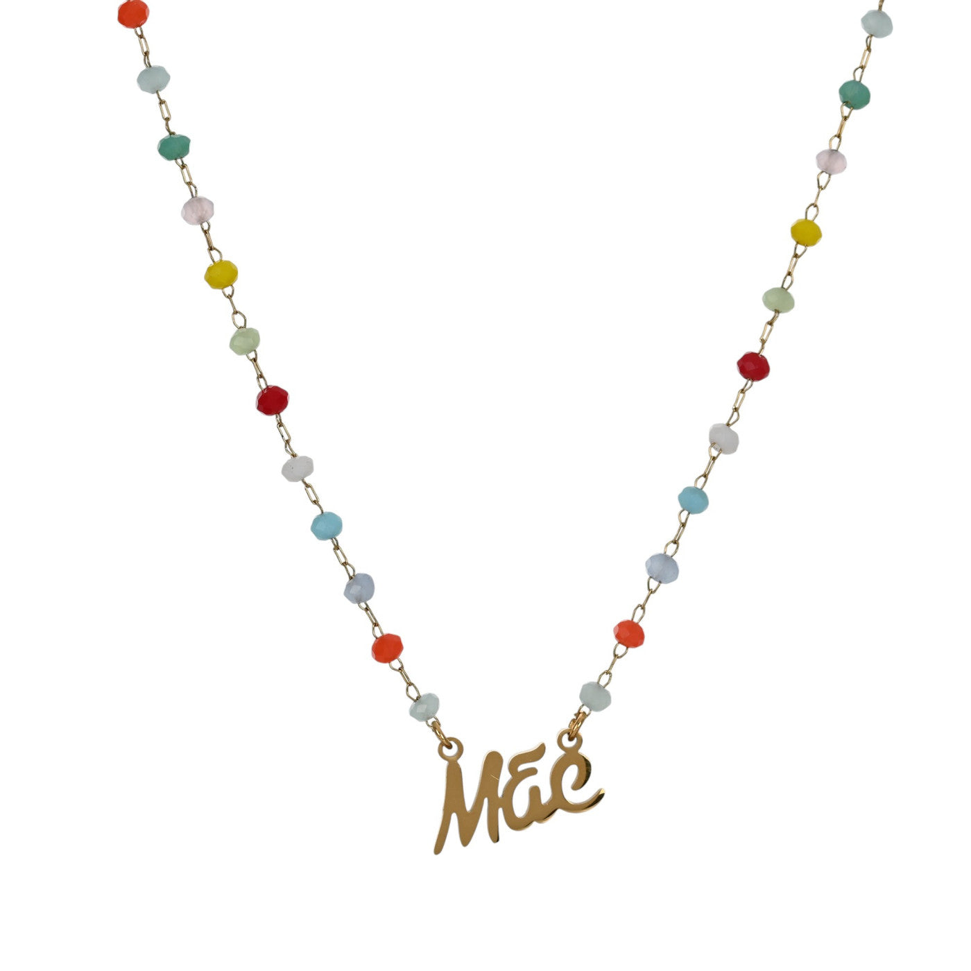 Stainless steel necklace with "Mother" medal
