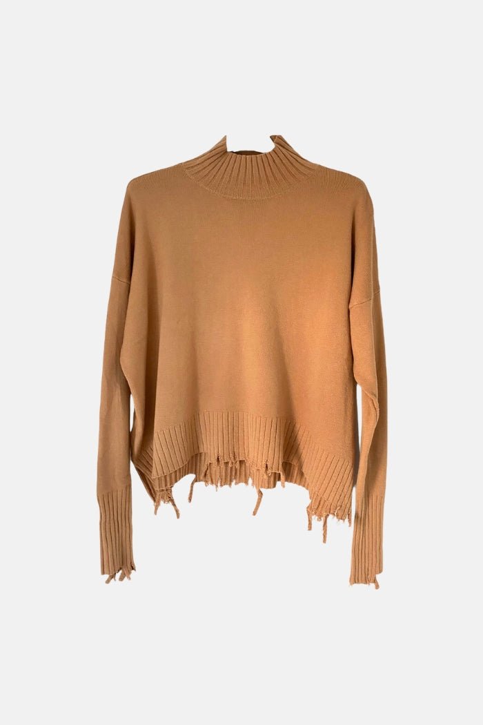 STARS CAMEL KNITTED SWEATSHIRT | NALA