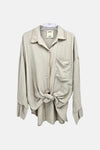 Camisa com detalhes dourados (Beige) | Eno