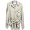 Camisa com detalhes dourados (Beige) | Eno
