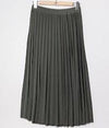 Saia Midi Plissada (Verde) | Talita