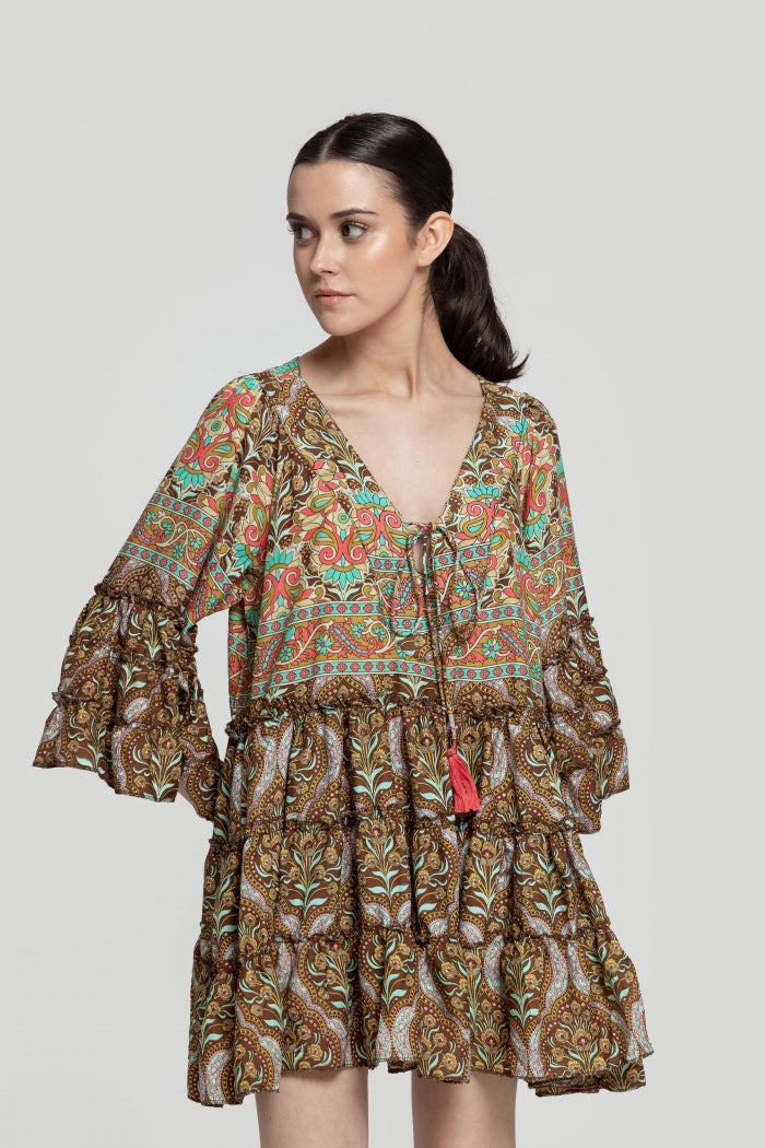 VESTIDO CROCHET (BEIGE) | OHANA