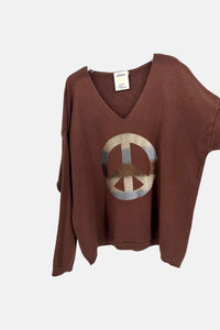 STARS CAMEL KNITTED SWEATSHIRT | NALA