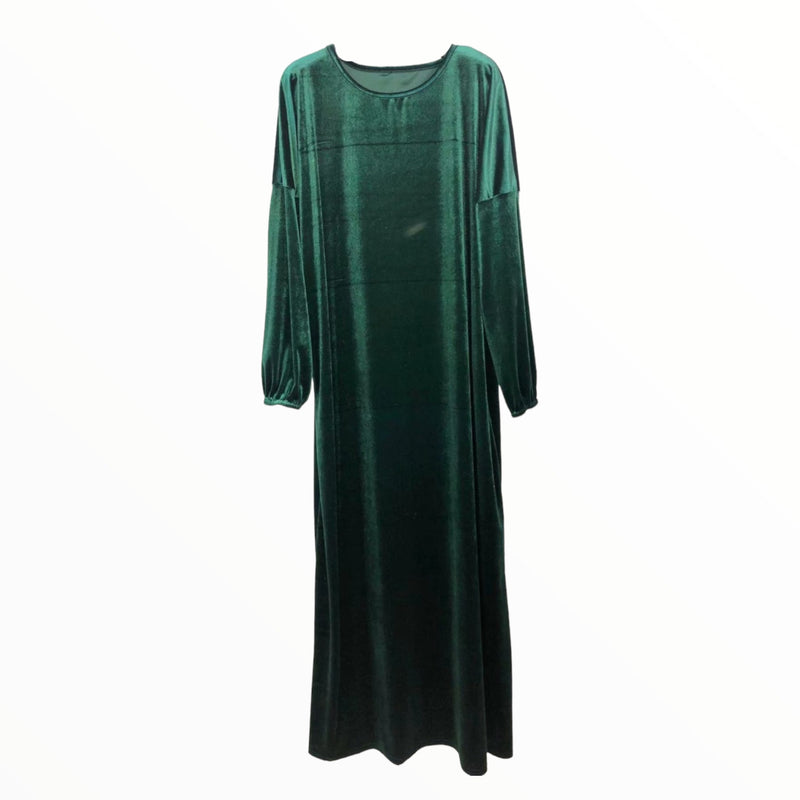 Vestido Comprido Veludo (Verde) | Cibele