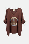 STARS CAMEL KNITTED SWEATSHIRT | NALA