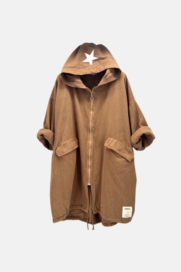 Casaco Parka Stars (Camel) | Simone