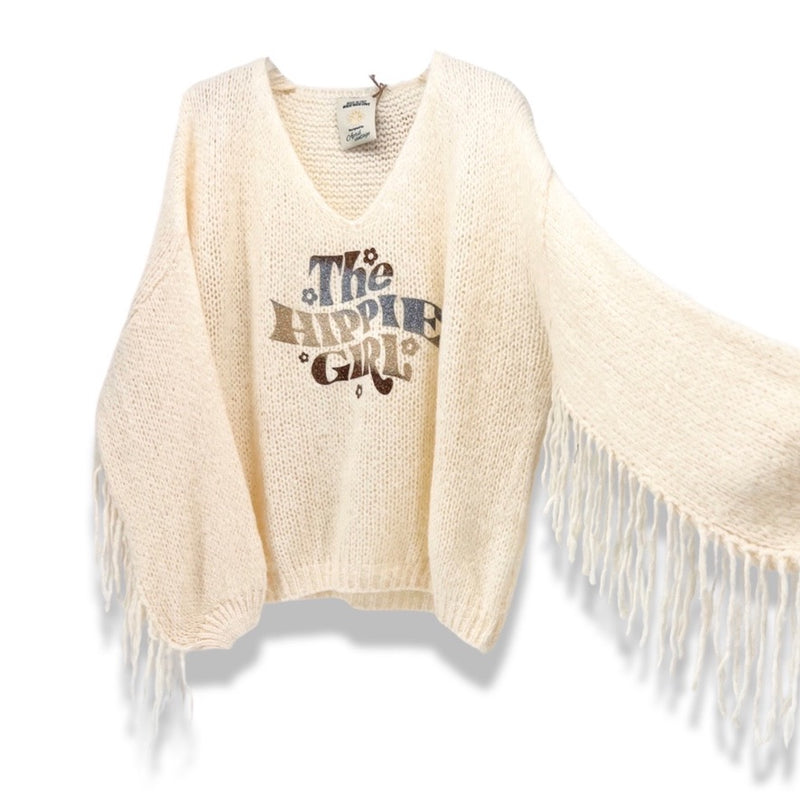 STARS CAMEL KNITTED SWEATSHIRT | NALA