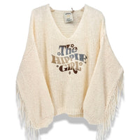 Camisola de Malha The Hippie Girl (Branco)| Aysla