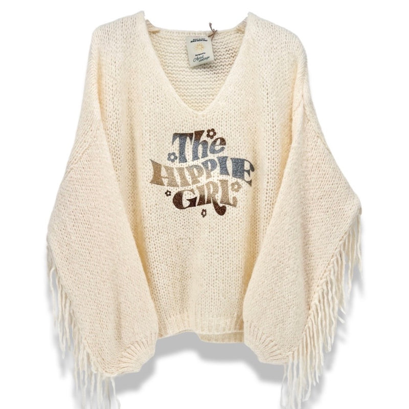 STARS CAMEL KNITTED SWEATSHIRT | NALA