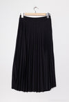 Saia Midi Plissada (Preto) | Talita