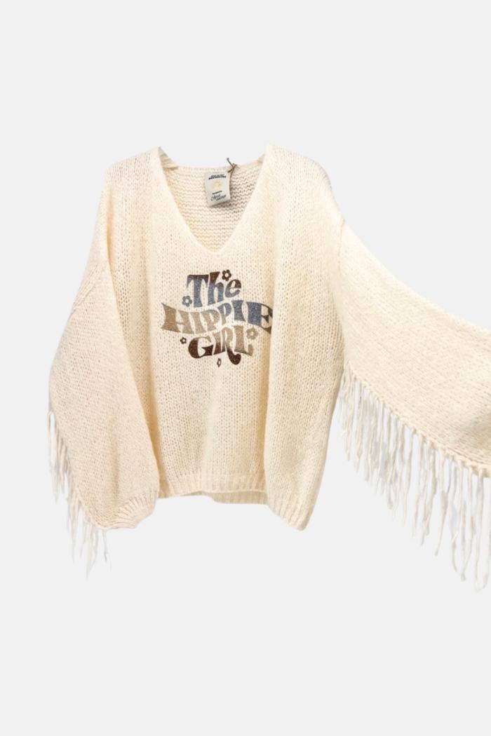 STARS CAMEL KNITTED SWEATSHIRT | NALA