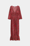 Vestido Boho Largo (Vermelho) | Ivy