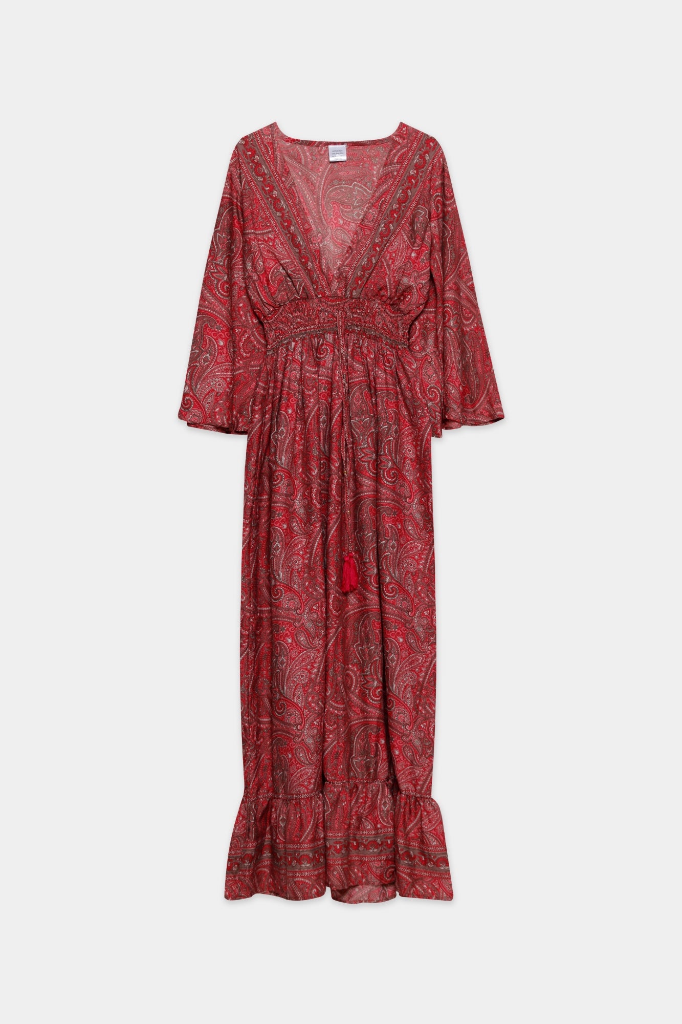 Vestido Boho Largo (Vermelho) | Ivy