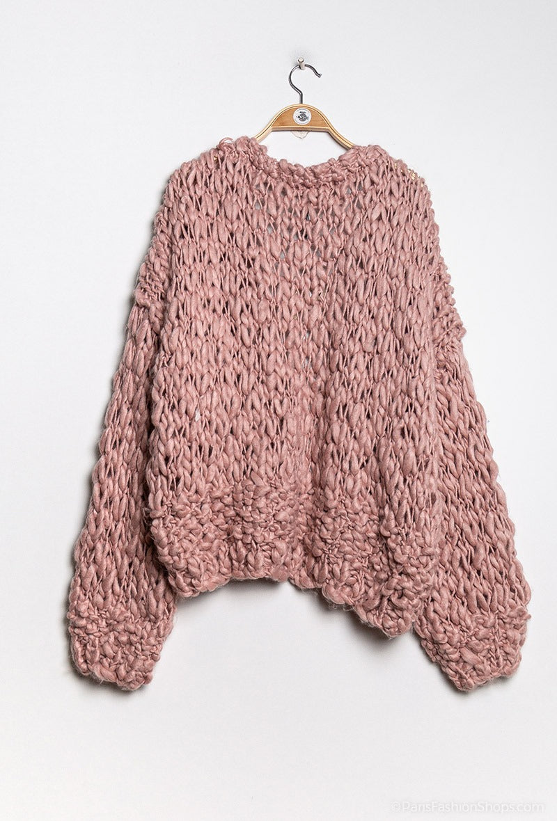 Casaco de Malha HandMade (Branco) | Sarai