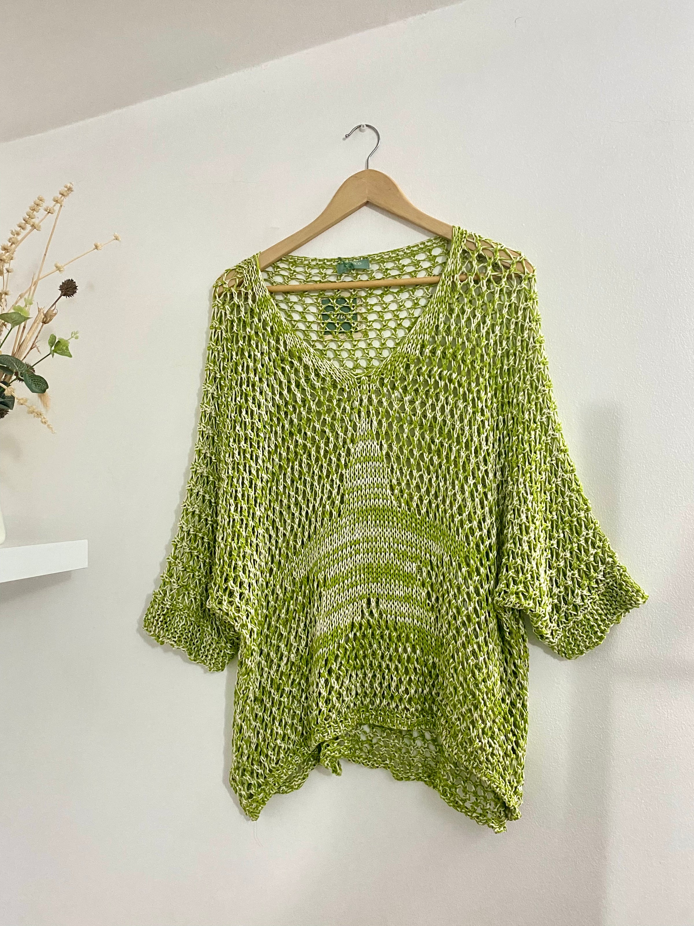 Blusa Croché Estrela (Verde)