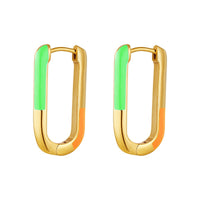 Brincos Square Color - Grine Store | Bijuterias