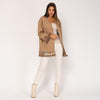 Casaco Aberto Com Franjas (camel) | Mary - Grine Store | Bijuterias