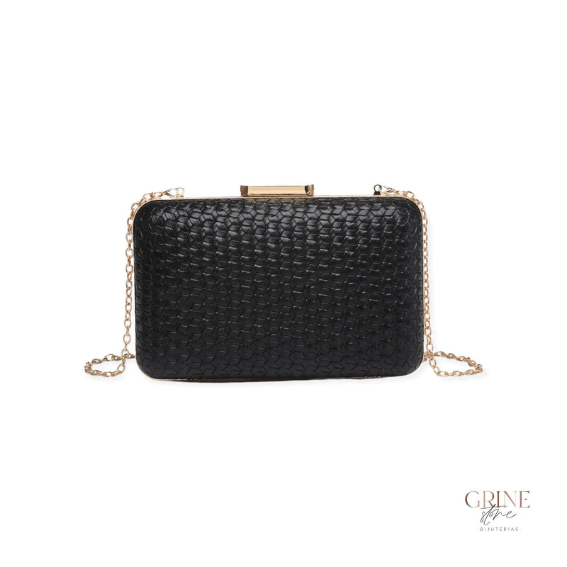 Clutch de Tiracolo, padrão com textura - Grine Store | Bijuterias