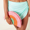 Clutch rainbow de palha - Grine Store | Bijuterias