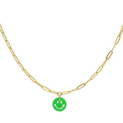 Colar Smiley Verde - GRINE