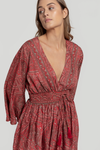 Vestido Boho Largo (Vermelho) | Ivy
