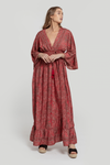 Vestido Boho Largo (Vermelho) | Ivy