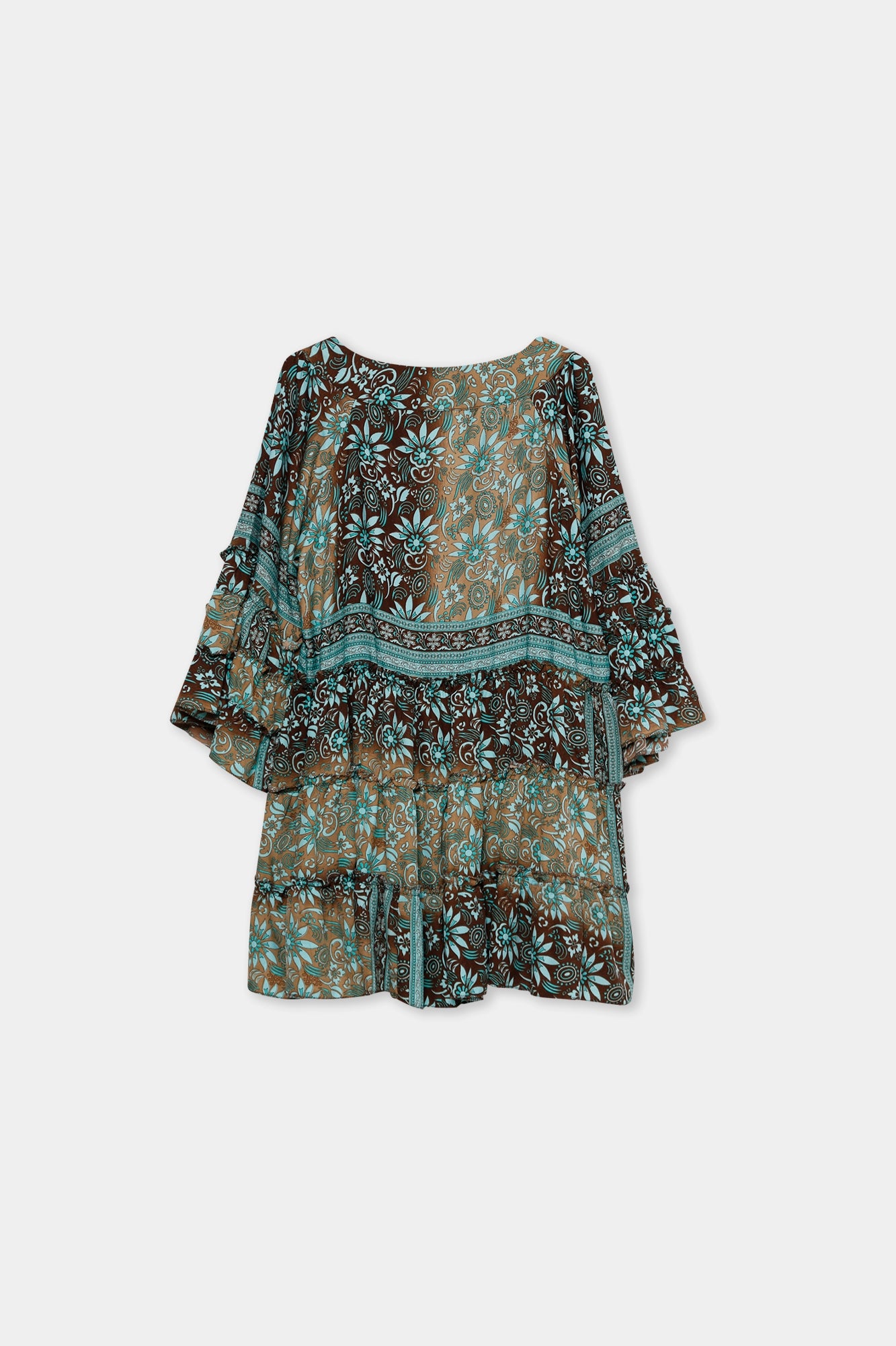 Vestido Boho Curto (castanho) | Hazel