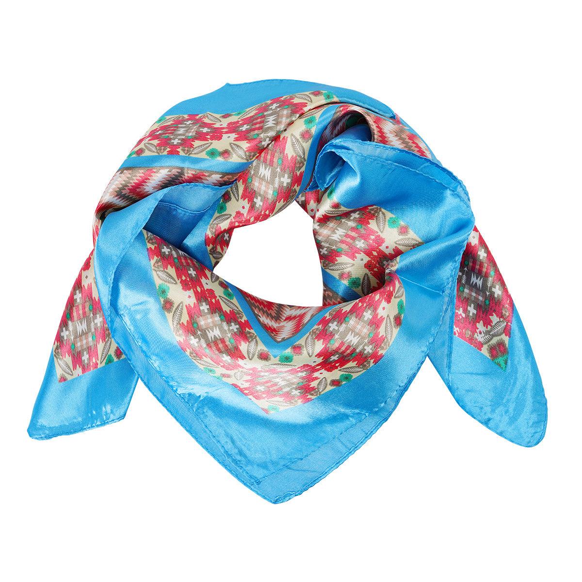 Lenço Colorido de Verão - Azul - Grine Store | Bijuterias