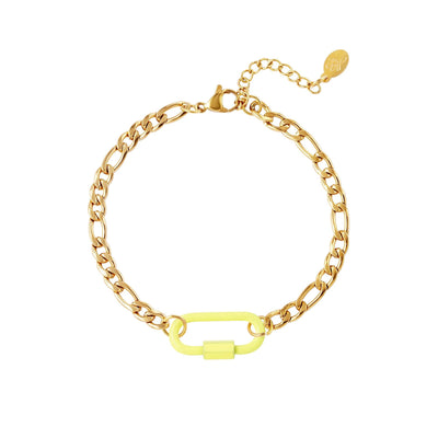 Pulseira coloured lock - Grine Store | Bijuterias