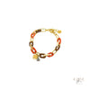 Pulseira corrente Aço Inoxidável e medalha "Trevo" - Grine Store | Bijuterias