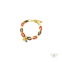 Pulseira corrente Aço Inoxidável e medalha "Trevo" - Grine Store | Bijuterias