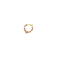 Pulseira corrente Aço Inoxidável e medalha "Trevo" - Grine Store | Bijuterias