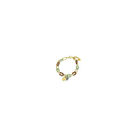 Pulseira corrente Aço Inoxidável e medalha "Trevo" - Grine Store | Bijuterias