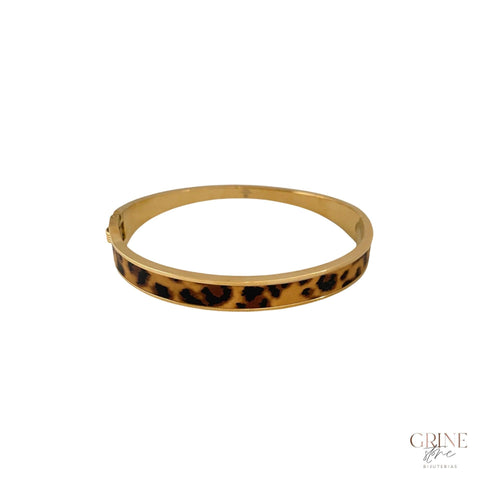 Pulseira Leopardo de Aço Inoxidável - Grine Store | Bijuterias