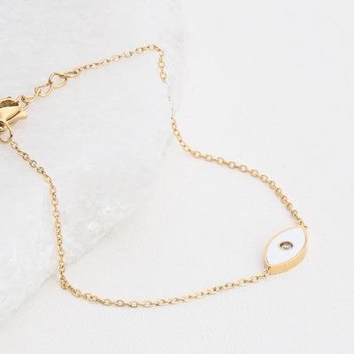 Pulseira Olho, aço inoxidável - Grine Store | Bijuterias