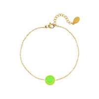 Pulseira Smiley Colorido, Aço Inoxidável - Grine Store | Bijuterias